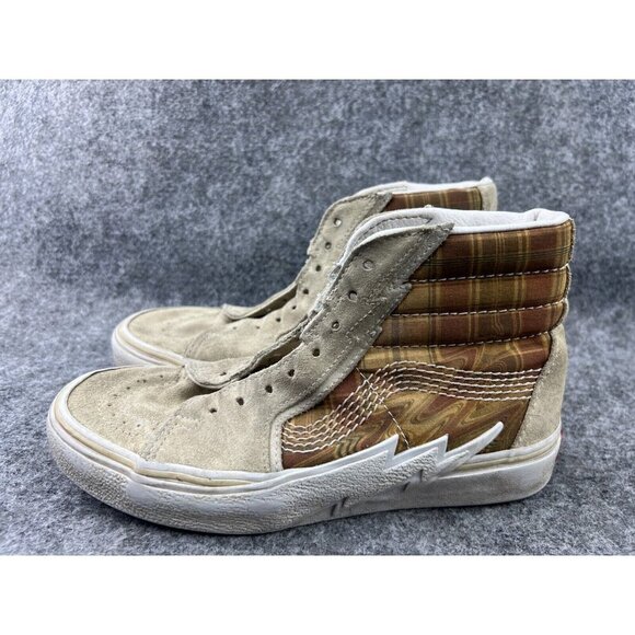 Vans Shoes - VANS Off The Wall SK8 Shoes Women's 6 Mid Top 72145 Bolt Liquid Biscotti